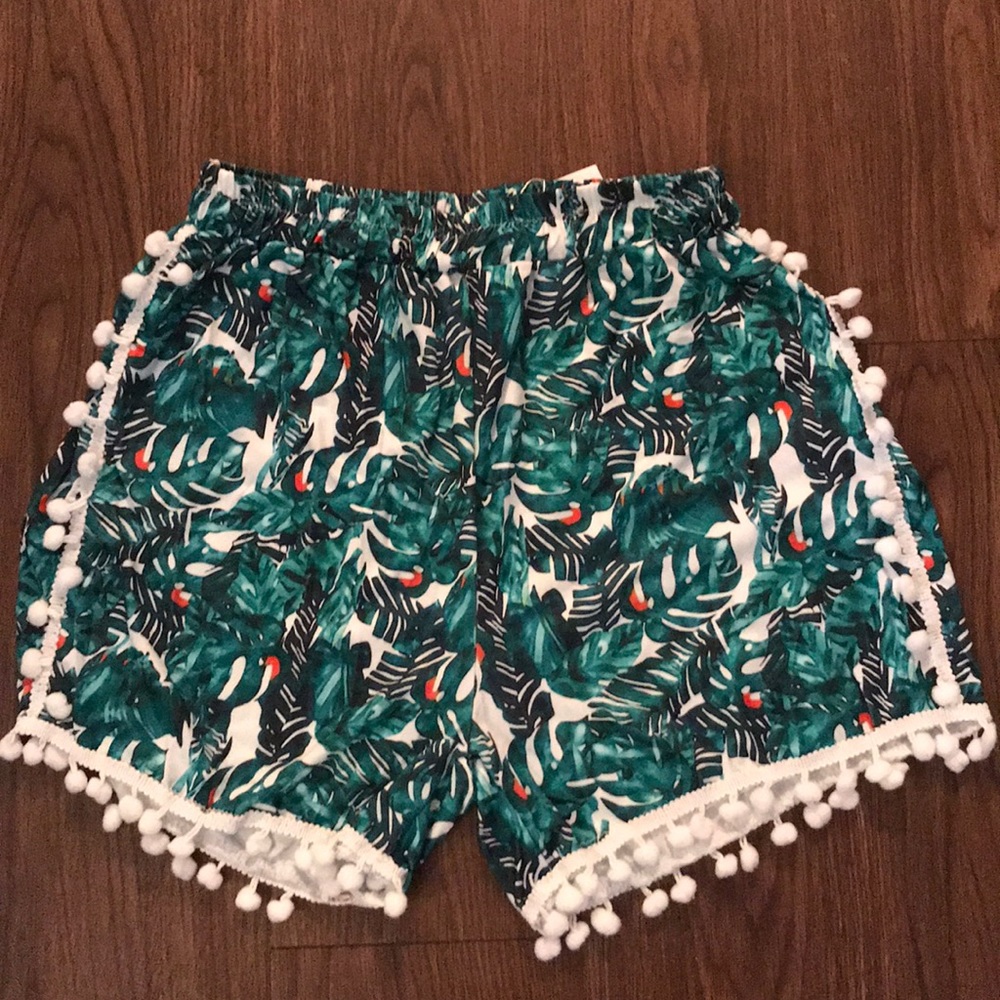Palm Print Shorts